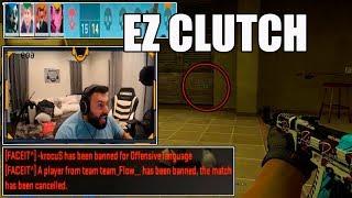 S0M WITH 200IQ CLUTCH | MATCH CANCELED AT 15:14 SCORE | NVIDIA WH (CSGO TWITCH MOMENTS)