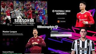 eFootball 2022 SEASON 1 Menu for PES 2021 by PESNewupdate