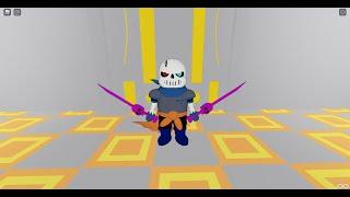 roblox undertale sans vs chara game (game from my friend) DUSTTRUST showcase