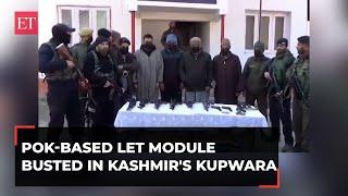 J&K: LeT terror module busted in Kupwara; 5 terror associates nabbed, arms, ammunition