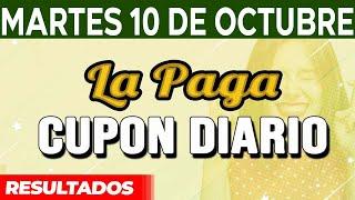 Resultado del sorteo Cupon Diario del Martes 10 de Octubre del 2023.