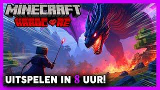 Hardcore Minecraft VERSLAAN in 8 uur!