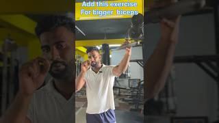 Add this exercise for bigger biceps #gym #shorts #youtubeshorts #bicepsworkout