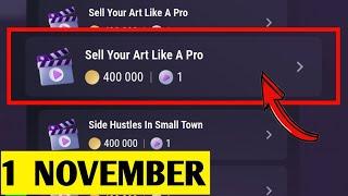 Sell Your Art Like  Pro | TapSwap Video Code | 1 November TapSwap Youtube Video Code