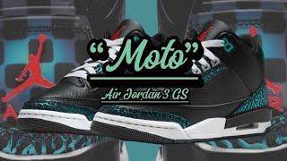 Air Jordan 3 GS “Moto” - Detailed look + Price and Date Release