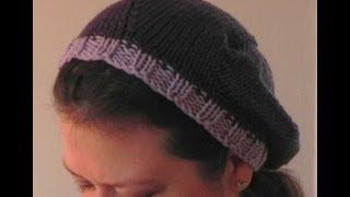 How to Knit Lesson Three - The Slouch Beret Hat