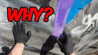 Montana Cans sh!tty Purple again | Raw Graffiti