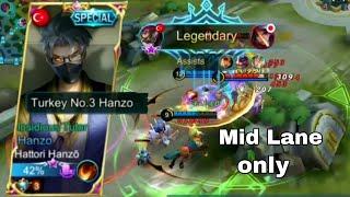 New skin Hanzo, Hattori Hanzo Turkey No.3 Hanzo Insidious Tutor mid lane only? | Mobile Legends