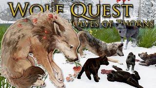 Raising a Litter of ROSE-TOUCHED Wolf Pups!!  Wolf Quest: Wolves of Thorns • #25