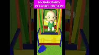 My Baby Babsy Playground Fun Game | Baby on Swing #Shorts