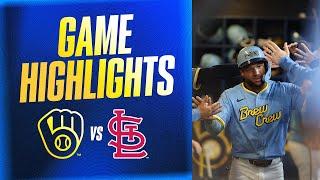Cardinals vs. Brewers Game Highlights (6/13/25) | MLB Highlights