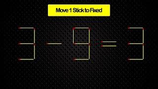 Turn the wrong equation 3-9=3 into correct, Matchstick puzzle | Teka Teki Korek