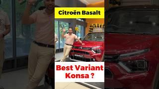 Citroen Basalt SUV Value For Money Variant | Best SUV Under Rs 10 Lakh | Tata Curvv Rival
