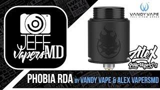 PHOBIA RDA l by Vandy Vape & Alex VapersMD l Full HD Review l Обзор