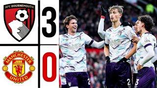 Manchester United vs Bournemouth | Premier League Highlights & Goals | Man UTD 0-3 Bournemouth