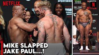 Mike Tyson Slapped Jake Paul at the WEIGH-INs Event and it ROCKED Jake!!!