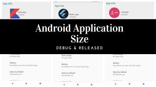 Android Application size compared - (Java , Kotlin , Flutter).