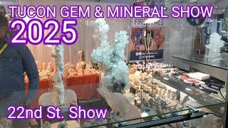 Tucson Gem & Mineral Show 22nd Street Show 2025 #crystals #gems