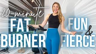 20-minute FUN & FIERCE FAT BURNER cycling workout