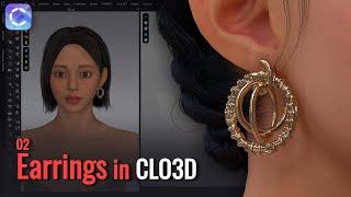 How to Model an Intricate Hoop Earring with Textured Details in CLO 3D