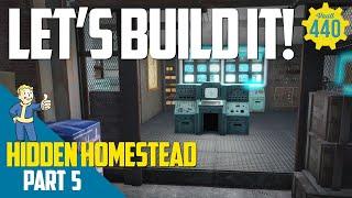 Vault 440 - LET'S BUILD IT! - Hidden Homestead - PART 5 (Fallout 4/PS4)