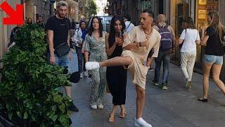She kicked me Hard Bushman Prank