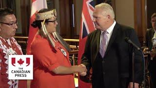Ontario premier apologizes for 'hat in hand' comment about First Nations