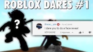 ROBLOX DARES #1 - Swargus (Face Reveal ??)