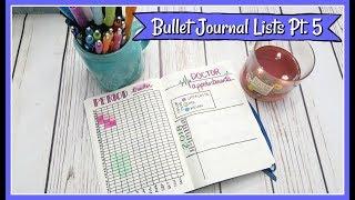 Bullet Journal Lists | Period Tracker and Social Media Trackers | Part 5 | BUJO Ideas | BitsAndBeitz