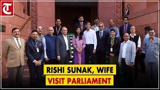 Rishi Sunak, wife Akshata Murty visit Parliament House