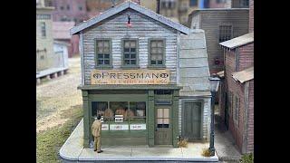 Pressman's Radio Repair HO scale kit build