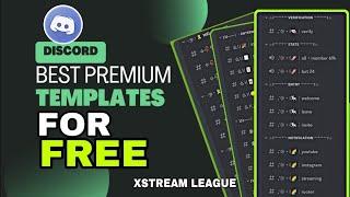 Premium templates for free , discord templates, xstream league, best design template