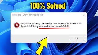 Dynamic link Library api-ms-win-crt-runtime-l1-1-0.dll in Windows 11 / 10 /8/ 7 - How To Fix Error 