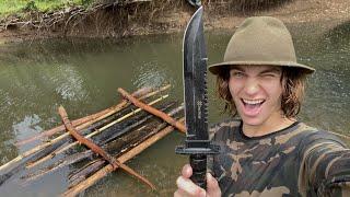 SOLO SURVIVAL Raft Building & fish ATTACK! Part.2