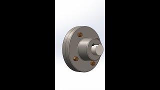 Flange coupling exploded || #shorts || #animation  || #solidworks2020  || #design  || #coupling