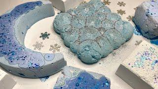 Blue Soft Crunchy Reforms Cornstarch Gym Chalk Blocks | ASMR | oddlysatisfying