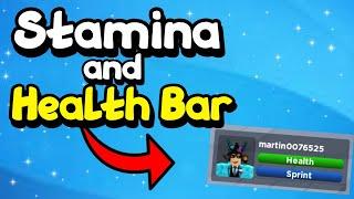 Roblox Studio - How to Make STAMINA and HEALTH BAR!