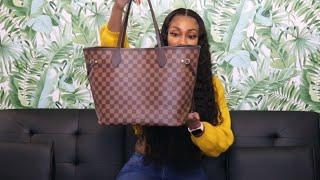 LOUIS VUITTON | NEVERFULL MM | DAMIER EBENE | WHAT'S IN MY BAG