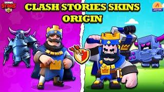 Brawl Stars | All Clash Stories Skins Origin | P.E.K.K.A.S.H Updated