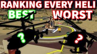 RANKING EVERY HELICOPTER IN WAR TYCOON