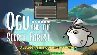 Ogu and the secret forest walkthrough - All 100% side quest collections   How to solve them