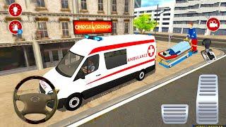 Direksiyonlu Ambulans oyunu 3D #23 American Ambulance Simulator - Ambulans oyunları Android Gameplay