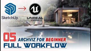 Tutorial 5 - How to Export files from #sketchup  to #unrealengine5 with archviz model