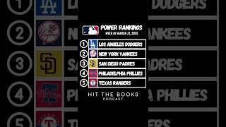 Our first Power Ranking list for the season in the MLB️ Did we get it right?