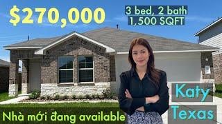 NN22 NHÀ MỚI $270,000 ĐANG CÓ SẴN ĐỂ DỌN VÀO Ở KATY, TEXAS