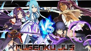 Asuna ALO & Yuuki Konno vs Soi Fon & Yoruichi Shihoin [Sword Art Online vs Bleach] ANIME MUGEN JUS