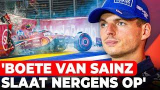 Verstappen is het totaal oneens met hoge boete voor Sainz: 'Slaat nergens op' | GPFans News