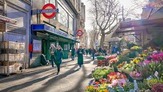 England, London City Tour 󠁧󠁢󠁥󠁮󠁧󠁿 Holborn to Temple Church & Blackfriars Walk | 4K + logos