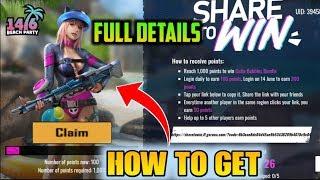 Share To Win Event Free Fire | How To Get Cutie Bubble Bundle Full Explained | Sammy Gaming