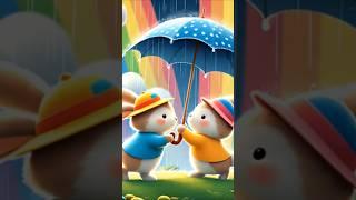Rabbit are playing in garden...#rabbits #colorful rabbits#bunny